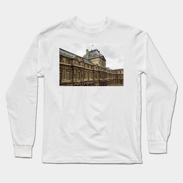 A Morning At The Louvre © Long Sleeve T-Shirt by PrinceJohn